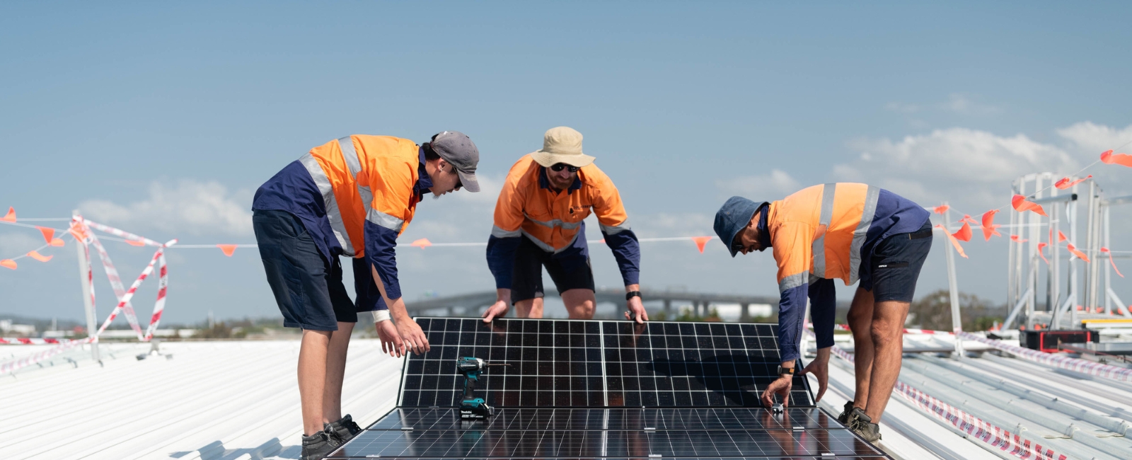 Sustainability at Brisbane Airport with solar panels