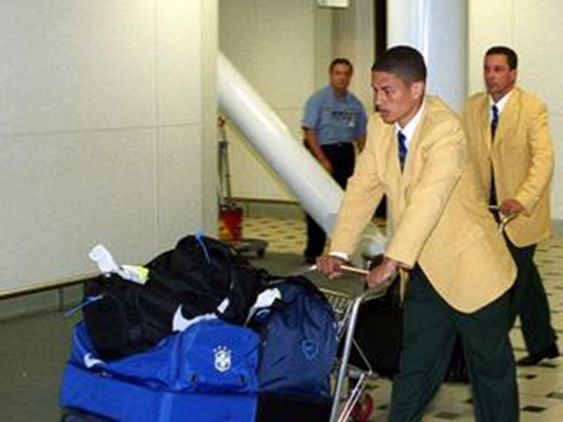 Brazil's Soccer Team Brisbane Airport 2000