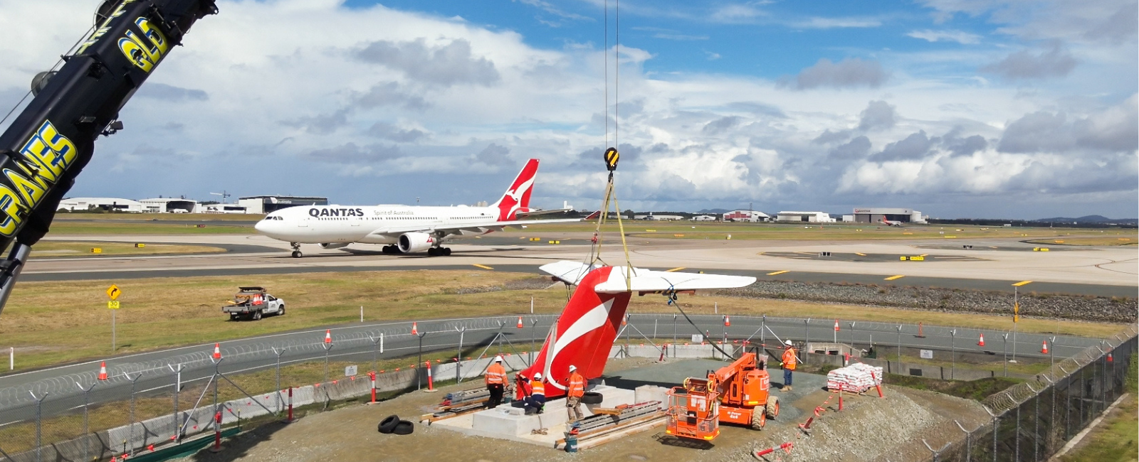 Installation of the retired Fokker Tail