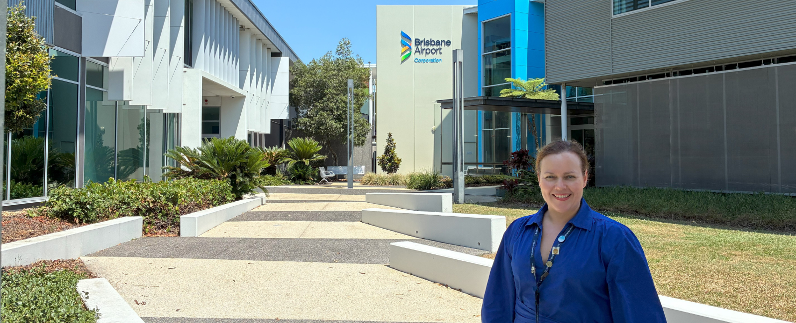 Helen Clarke in front of BAC