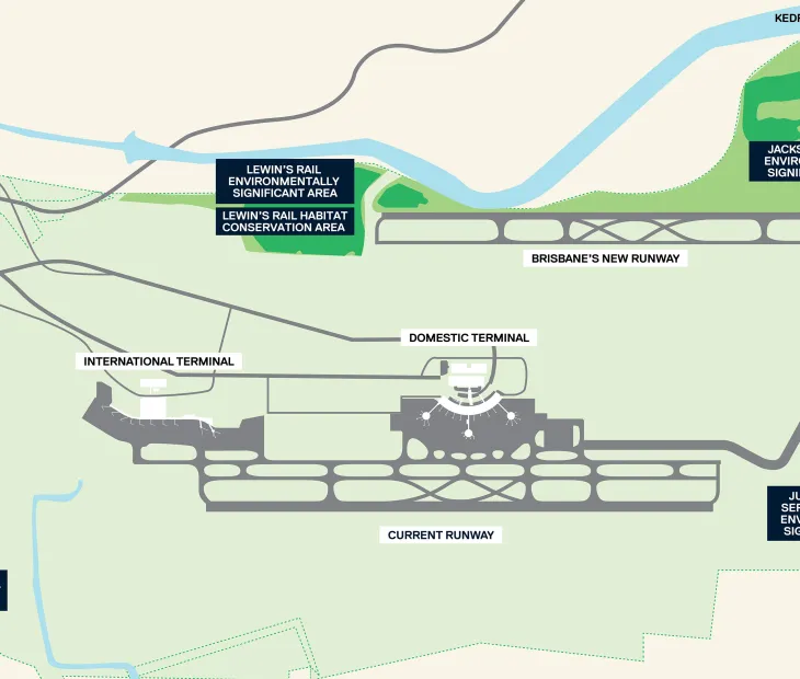 Brisbane Airport Biodiversity Zone Map