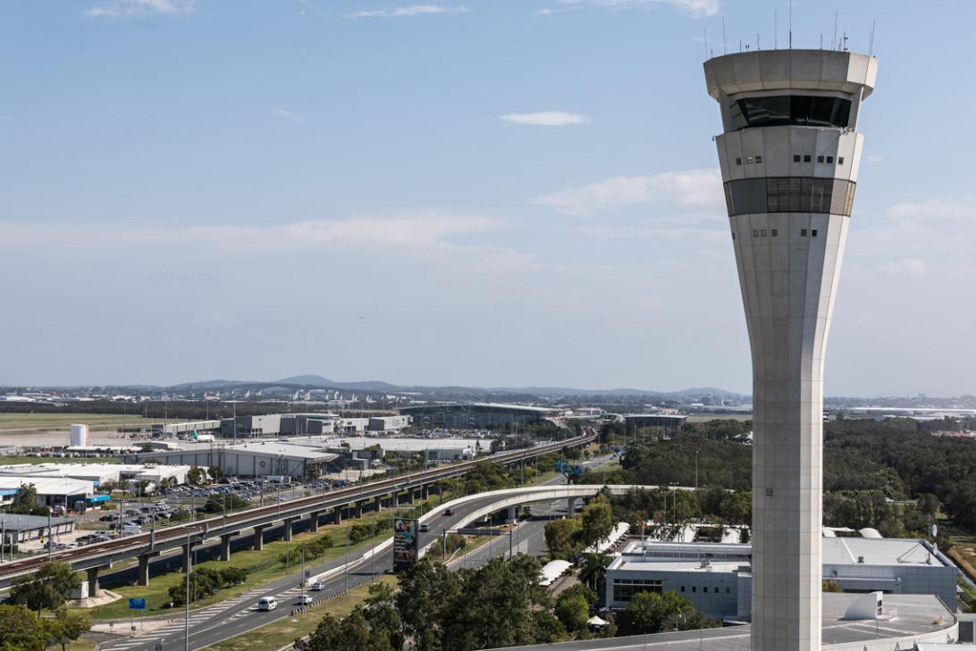 The Brisbane Tower operates 24 hours a day to keep aircraft and travellers safe