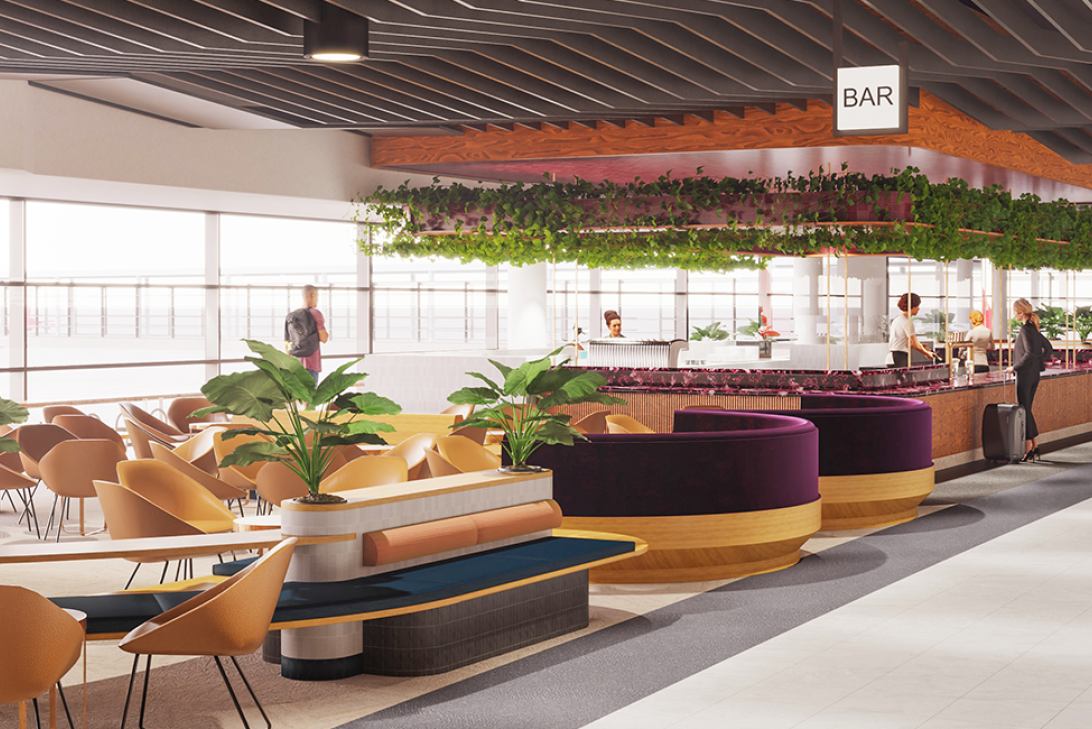 Domestic Terminal Food and Beverage Render