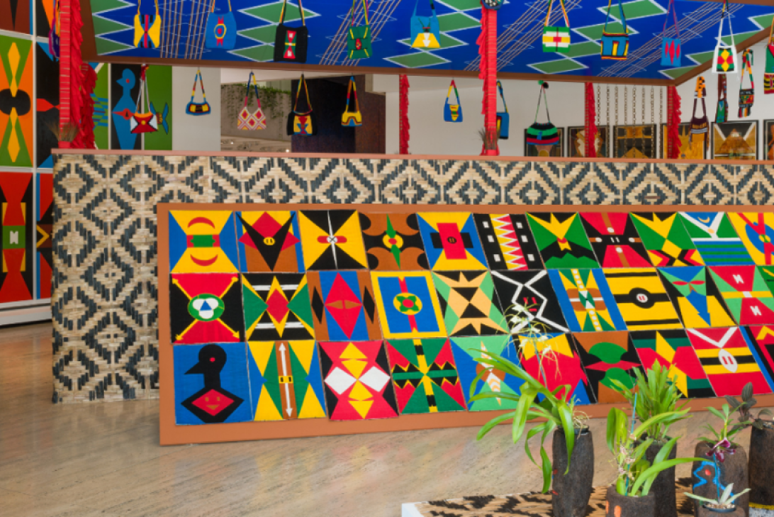 A view of works by artist collective Haus Yuriyal - QAGOMA Art