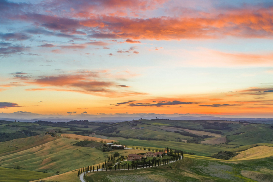 Sunset in Italy