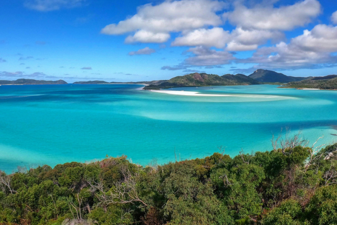 View from island in the Whitsundays