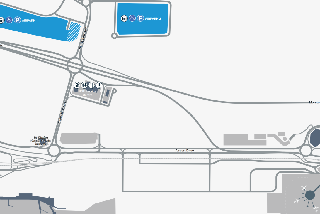 All of Airport Parking Map